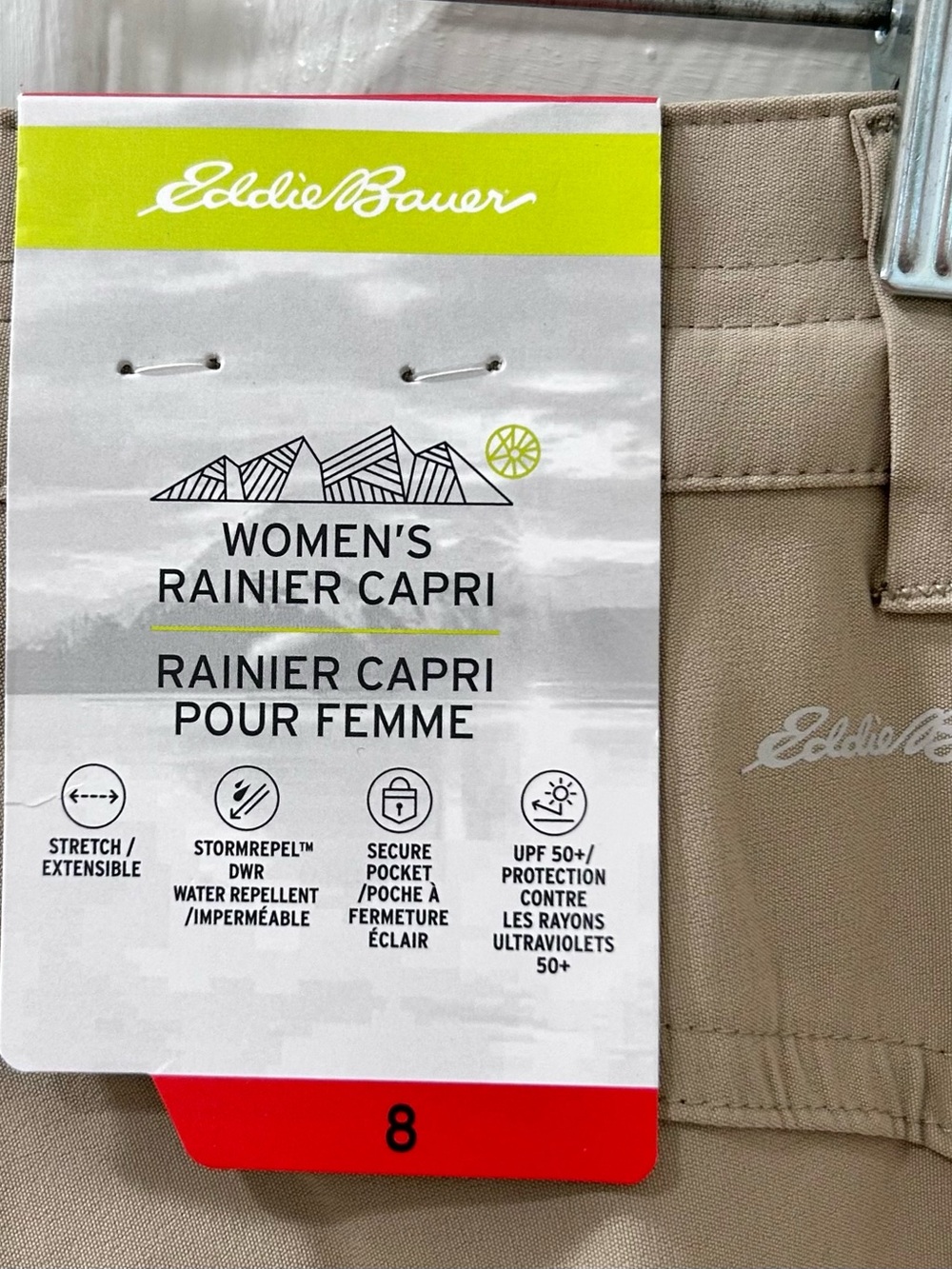 Eddie Bauer Ranier Crop or Capri - Picture 3 of 11